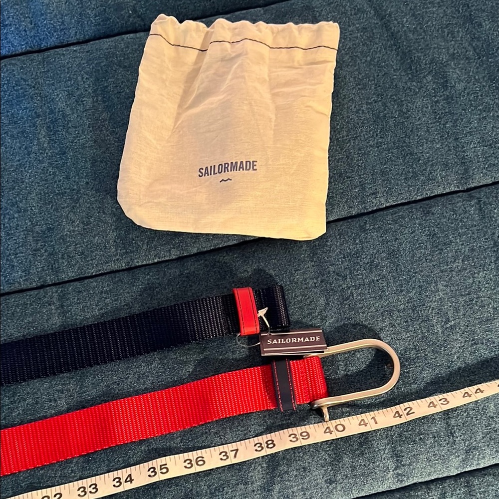 Sailormade Red and Blue Belts